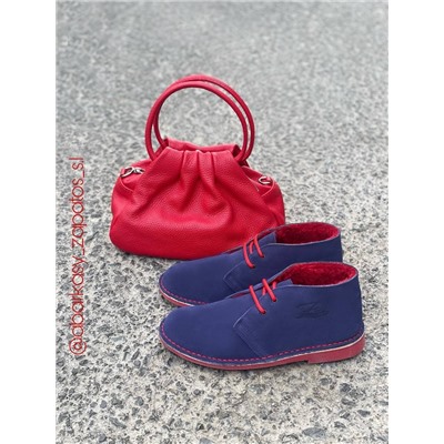 АВ. Zapatos 1512 NAVI-RED+PELLE · LUX Rojo АКЦИЯ