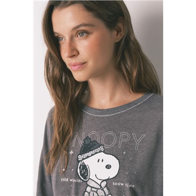 Pijama largo 100% algodón Snoopy