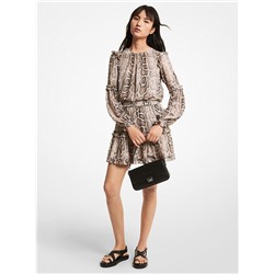 Топ MICHAEL MICHAEL KORS Snake Georgette Top