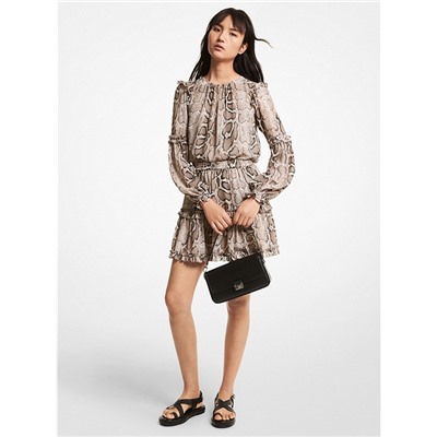 Топ MICHAEL MICHAEL KORS Snake Georgette Top