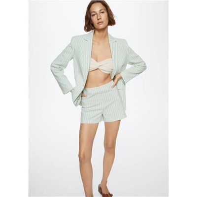 Shorts traje rayas -  Mujer | MANGO OUTLET Melilla