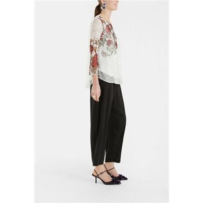 Camiseta avolantada flores