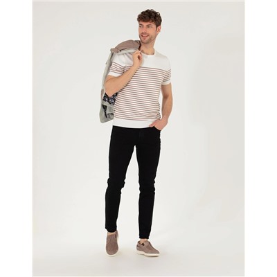 Ekru Slim Fit Kazak