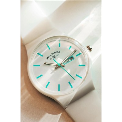 Aqua Di Polo 1987, Beyaz Unisex Silikon Kol Saati APWR031813