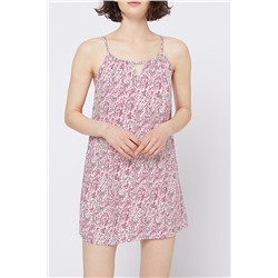 Короткий бэби-долл Chimène цвета экрю и фуксии