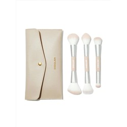 GLAM 101 FACE ESSENTIALS BRUSH SET WITH BAG