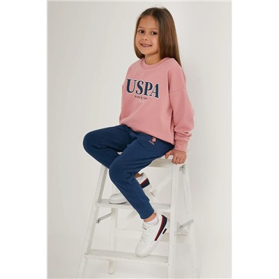 Kız Çocuk Toz Pembe Pijama Takımı