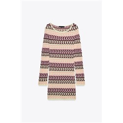 TEXTURED KNIT SHORT DRESS
