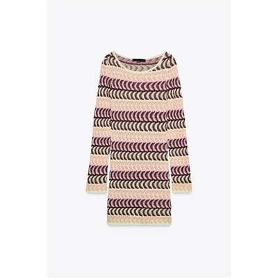 TEXTURED KNIT SHORT DRESS