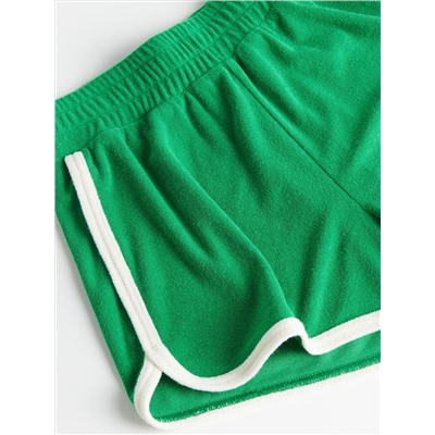 Shorts aus Frottee-Jersey