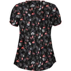 UA Stand Tall Black Scrub Top