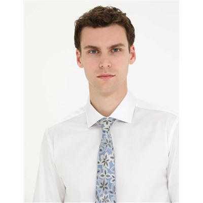 Beyaz Ex. Slim Fit Uzun Kollu Klasik Gömlek