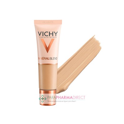 Vichy MineralBlend Fond de Teint Hydratant Teint Frais Tenue 16H Teinte 09 Agate 30ml