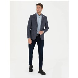 Lacivert Slim Fit Ceket