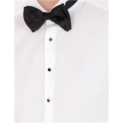 Beyaz Slim Fit Smokin Gömlek