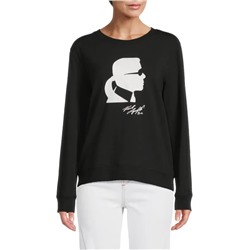 KARL LAGERFELD PARIS Logo Graphic Sweatshirt