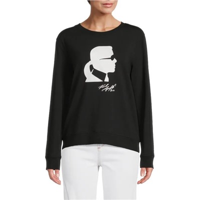 KARL LAGERFELD PARIS Logo Graphic Sweatshirt