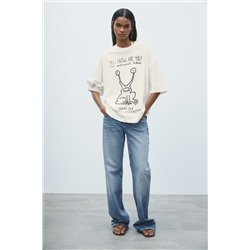 DANIEL JOHNSTON WASHED-EFFECT T-SHIRT