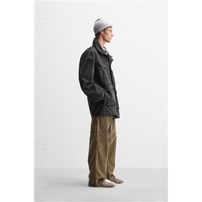 ABRIGO DENIM BOLSILLOS