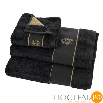 ROBERTO CAVALLI КОМП полот 3пр 40*60+60*110+100*150 GOLD NEW 914 nero махров. х/б