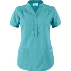 Butter-Soft Scrubs by UA™ Mandarin Collar 4-Pocket Top