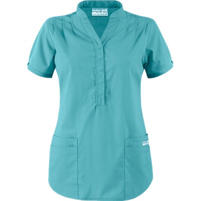 Butter-Soft Scrubs by UA™ Mandarin Collar 4-Pocket Top