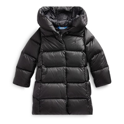 GIRLS 2-6X Quilted Down Long Coat