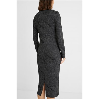 Vestido slim punto