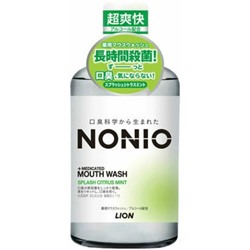 LION Ополаскиватель для полости рта  антибактериальный NONIO cо вкусом мяты и цитруса без спирта 600 мл