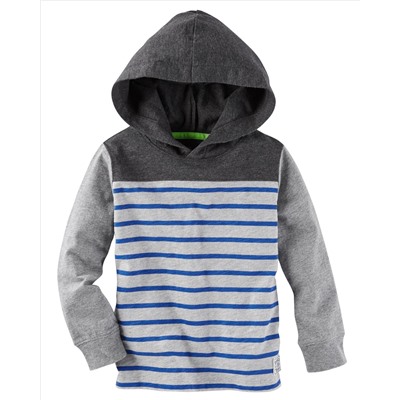 Striped Hooded Tee