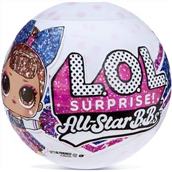 L.O.L. Surprise! All-Star B.B.s Sports Series 2 Cheer Team Sparkly Dolls with 8 Surprises (571780)