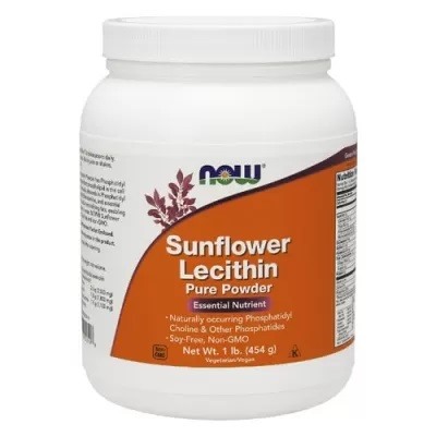 NOW Sunflower Lecithin Pure Powder (454 гр)