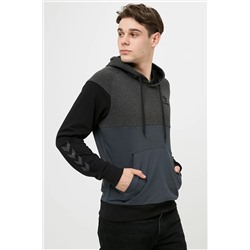 HUMMELFred Kapüşonlu Gri Erkek Sweatshirt