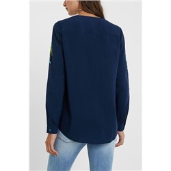 Blusa cremallera floral