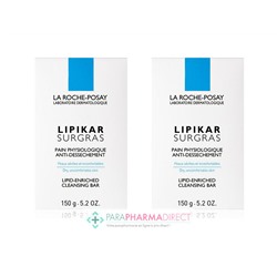 La Roche Posay Lipikar Surgras Pain Physiologique Anti-Dessechement 2x150gLot  × 2