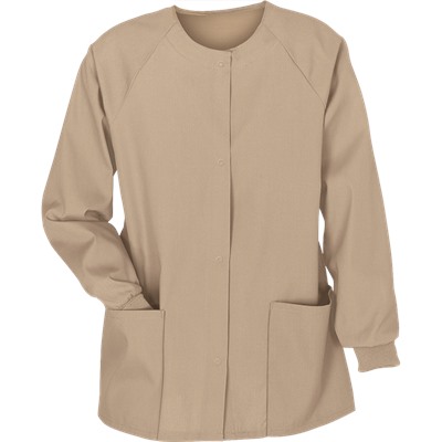 Fundamentals Classic Fit Snap Front Scrub Jacket