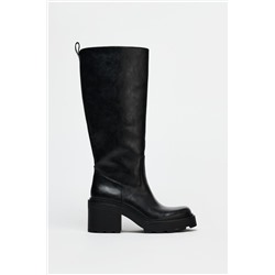 HEELED BOOTS WITH TRACK SOLES