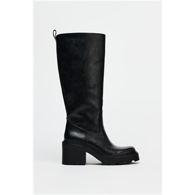 HEELED BOOTS WITH TRACK SOLES