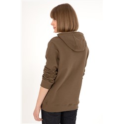 Erkek Haki Basic Sweatshirt