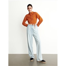 Jeans im Loose-Fit mit elastischem Taillenbund