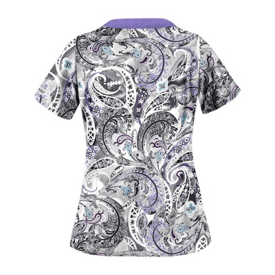 UA Charming Swirls Granite Print Scrub Top