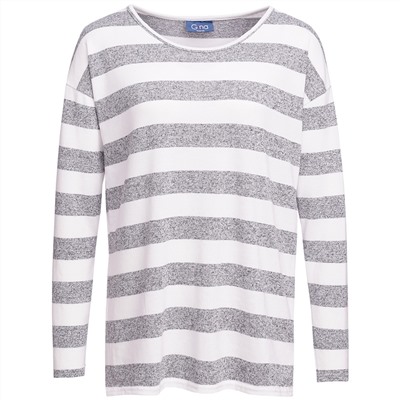Damen Langarmshirt mit Blockstreifen