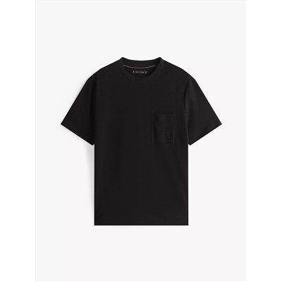 Embroidered Logo Interlock T-Shirt