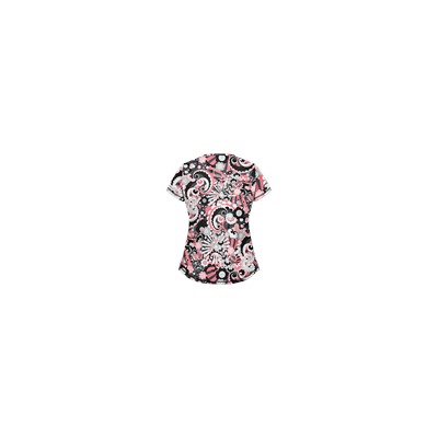 UA Pucci Power Black Print Scrub Top