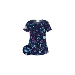 UA Song Bird Navy Scrub Top