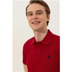 Erkek Bordo Basic Polo Yaka Tişört