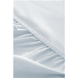 Manon King Size Plus %100 Pamuk Ranforce Lastikli Çarşaf - Mavi