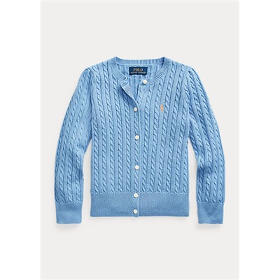 Girls 2-6x Mini-Cable Cotton Cardigan
