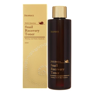 DEOPROCE SNAIL RECOVERY TONER Восстанавливающий тонер для лица с муцином улитки 210мл