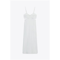 Z1975 MIDI DENIM CUT OUT DRESS